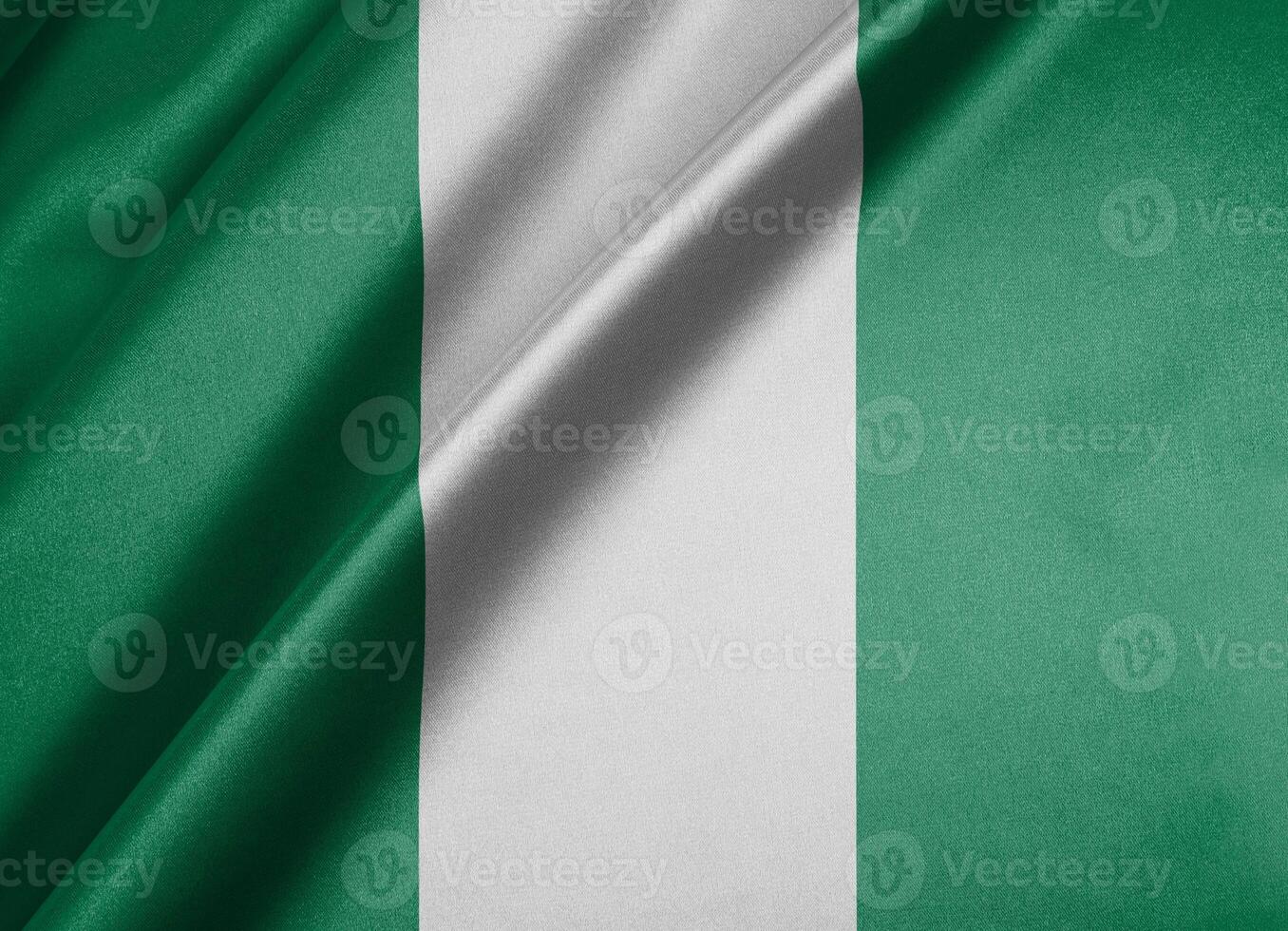 National flag of Nigeria High resolution photo