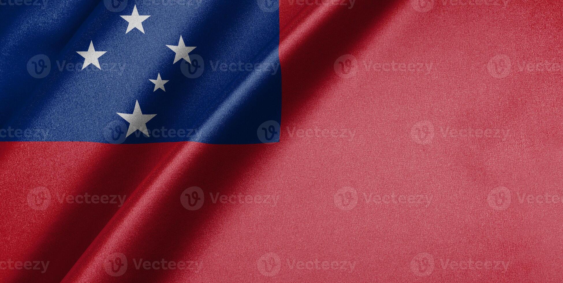 National flag of Samoa High resolution photo