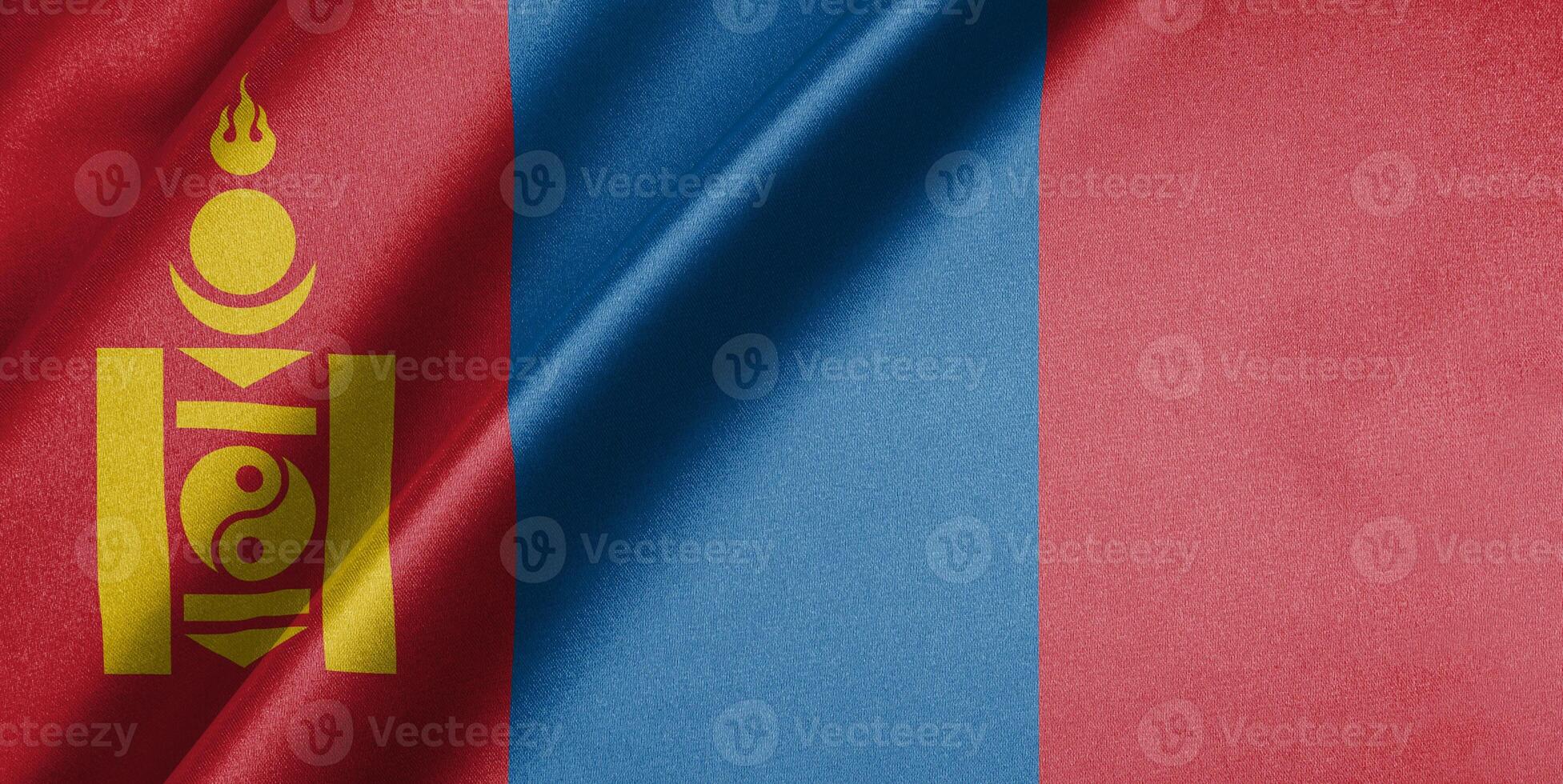 National flag of Mongolia High resolution photo