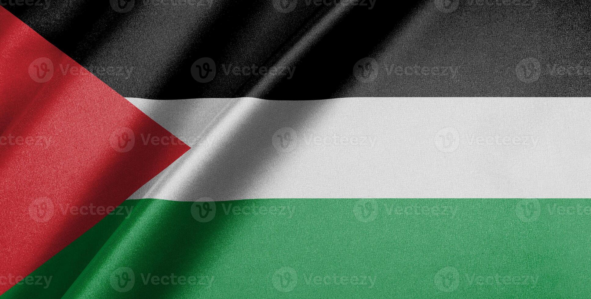 National flag of Palestine High resolution photo