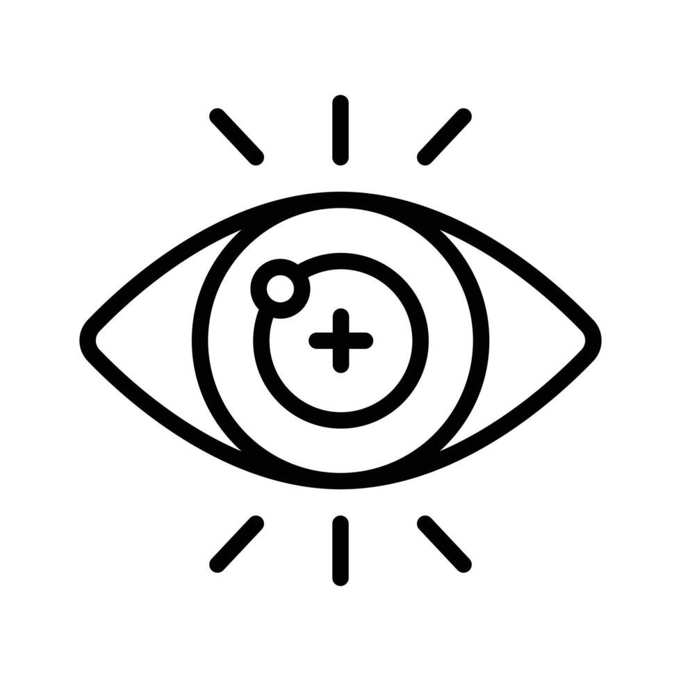 Business vision icon creatively designed in line style vector