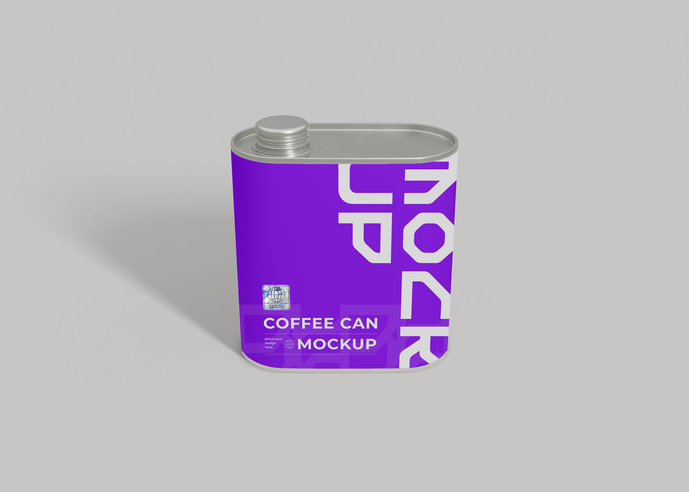 Coffee Can Mockup for Coffee Solution psd