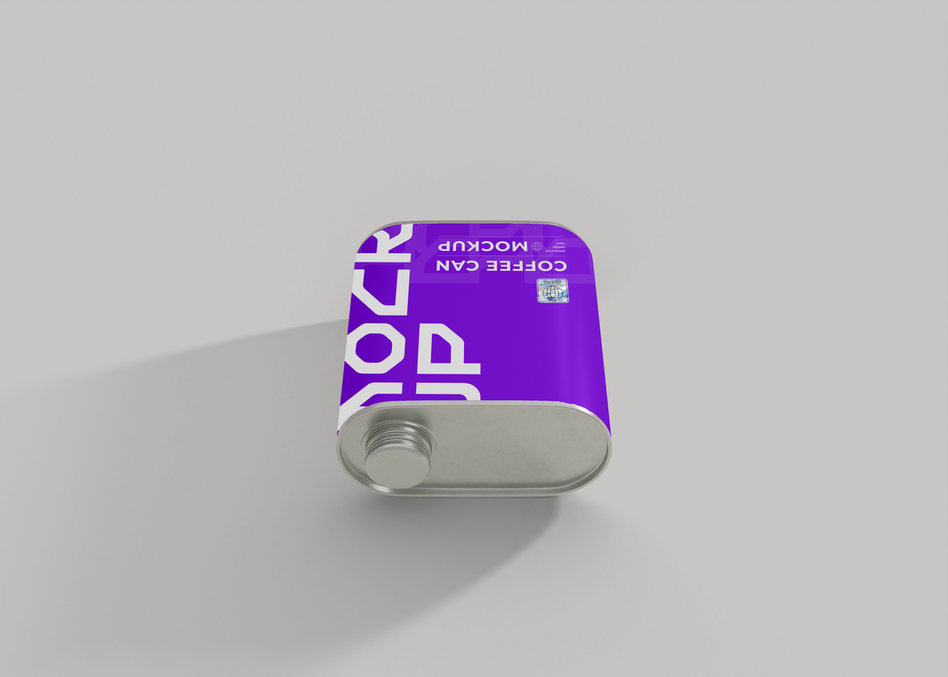 Coffee Can Mockup Brand for Display psd