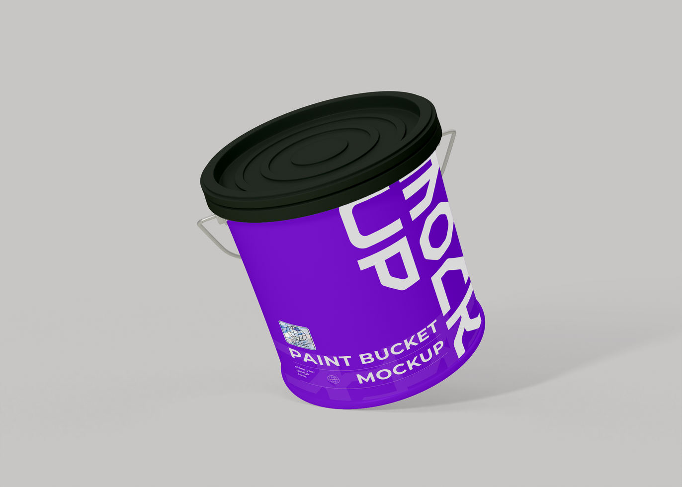 Paint Bucket Mockup for Modern Branding psd