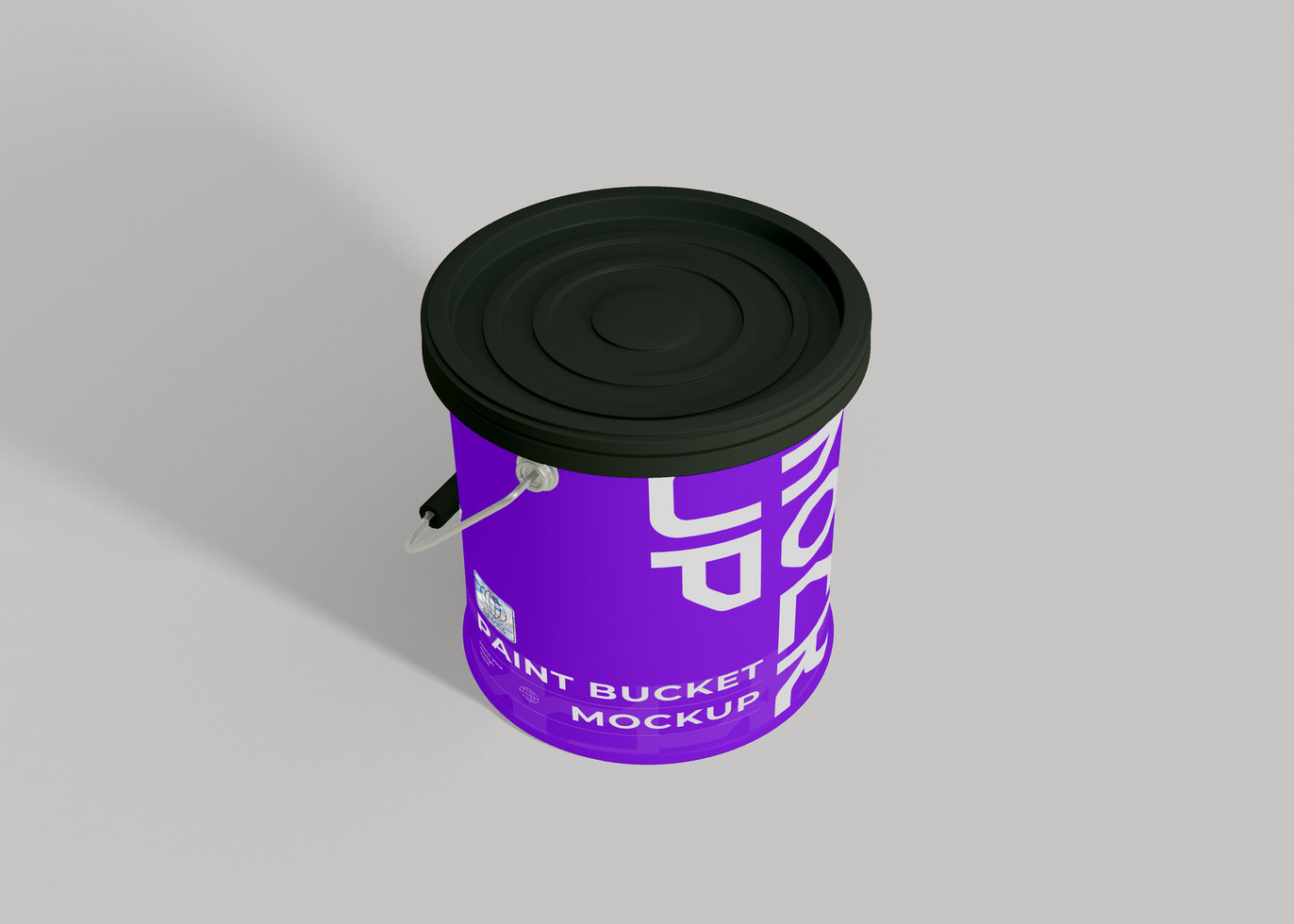 Paint Bucket Mockup for Dynamic Branding psd
