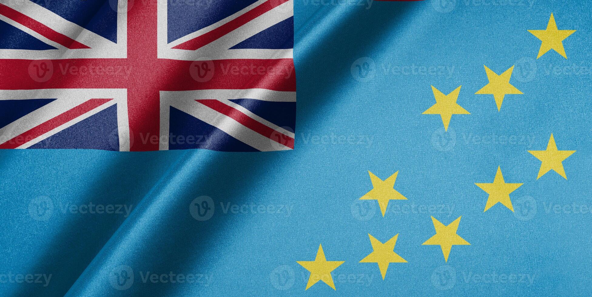 National flag of Tuvalu High resolution photo