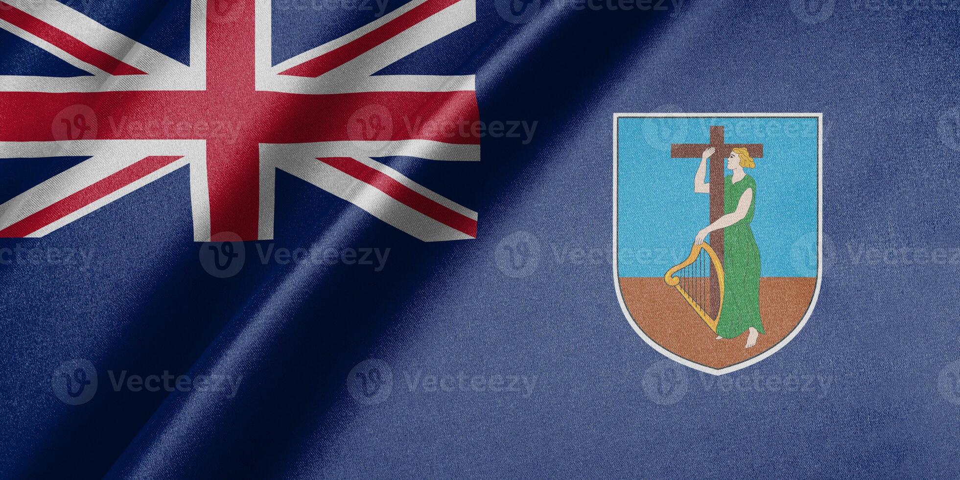 National flag of Montserrat High resolution photo