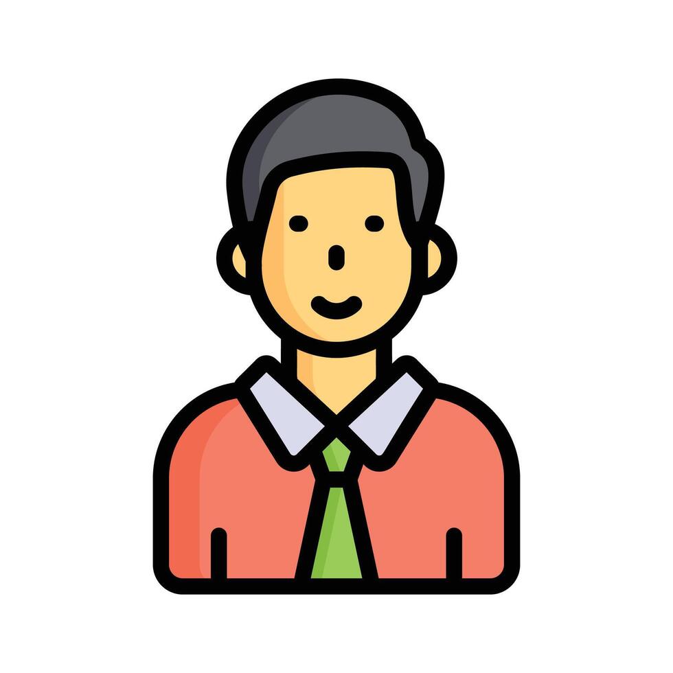 Get a sight of this latest flat outline icon of business manager vector