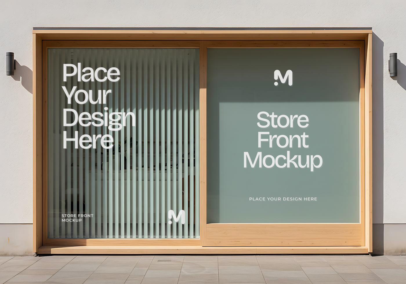 Storefront Window Display Mockup psd