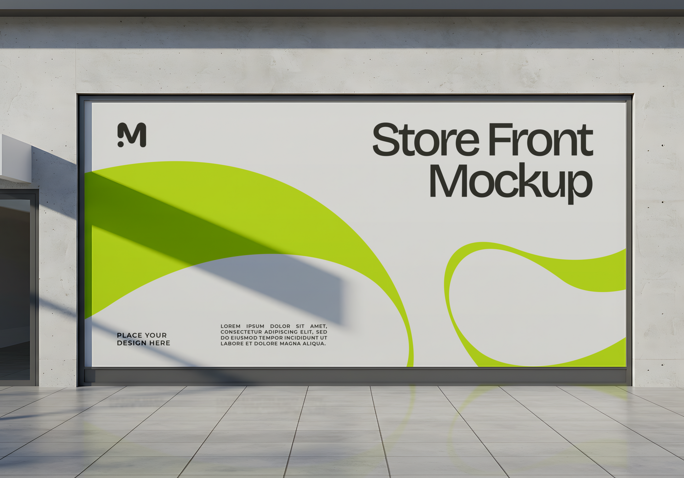 Store Front Mockup Billboard Display Advertising psd