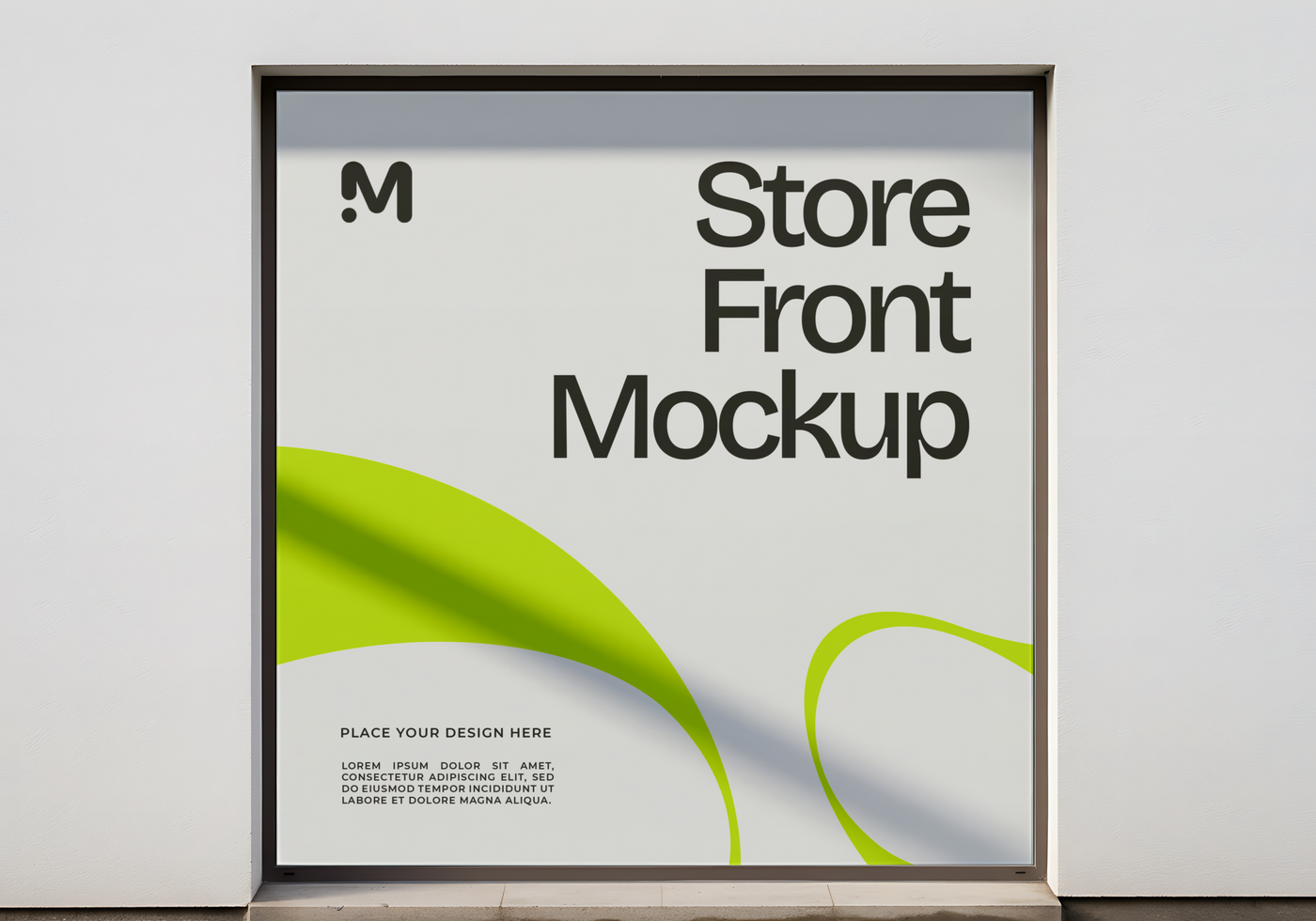 Store Front Mockup for Branding and Advertising psd