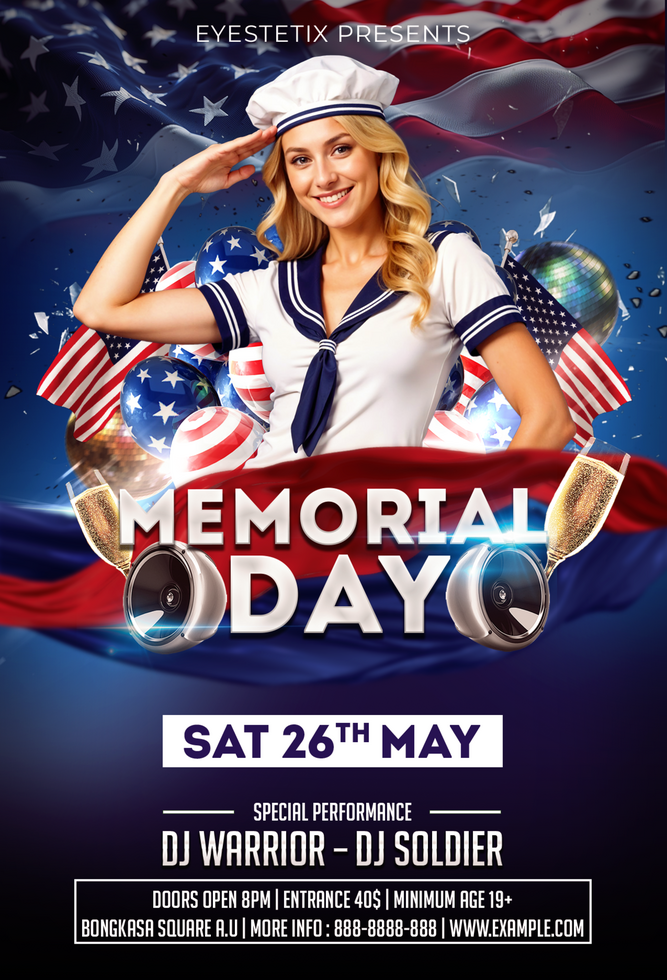 Memorial Day Special Event psd