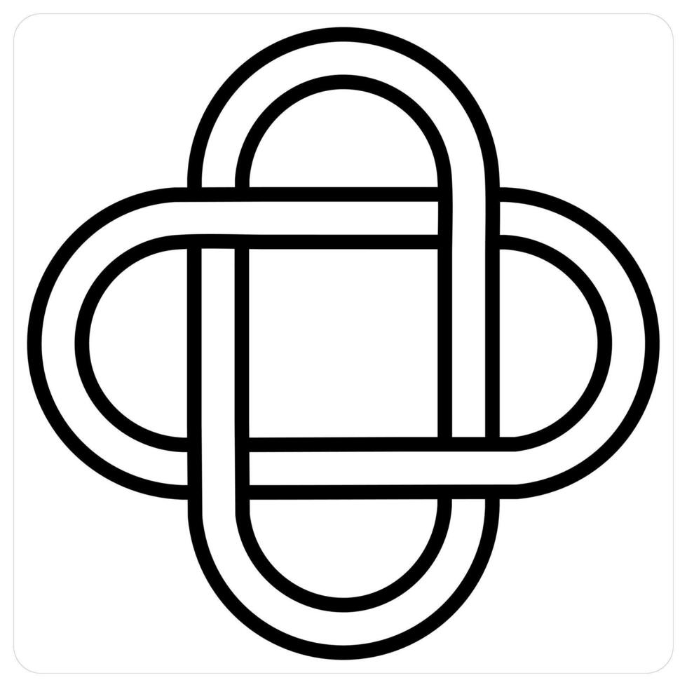 Logo and designing icon concept in black line color vector