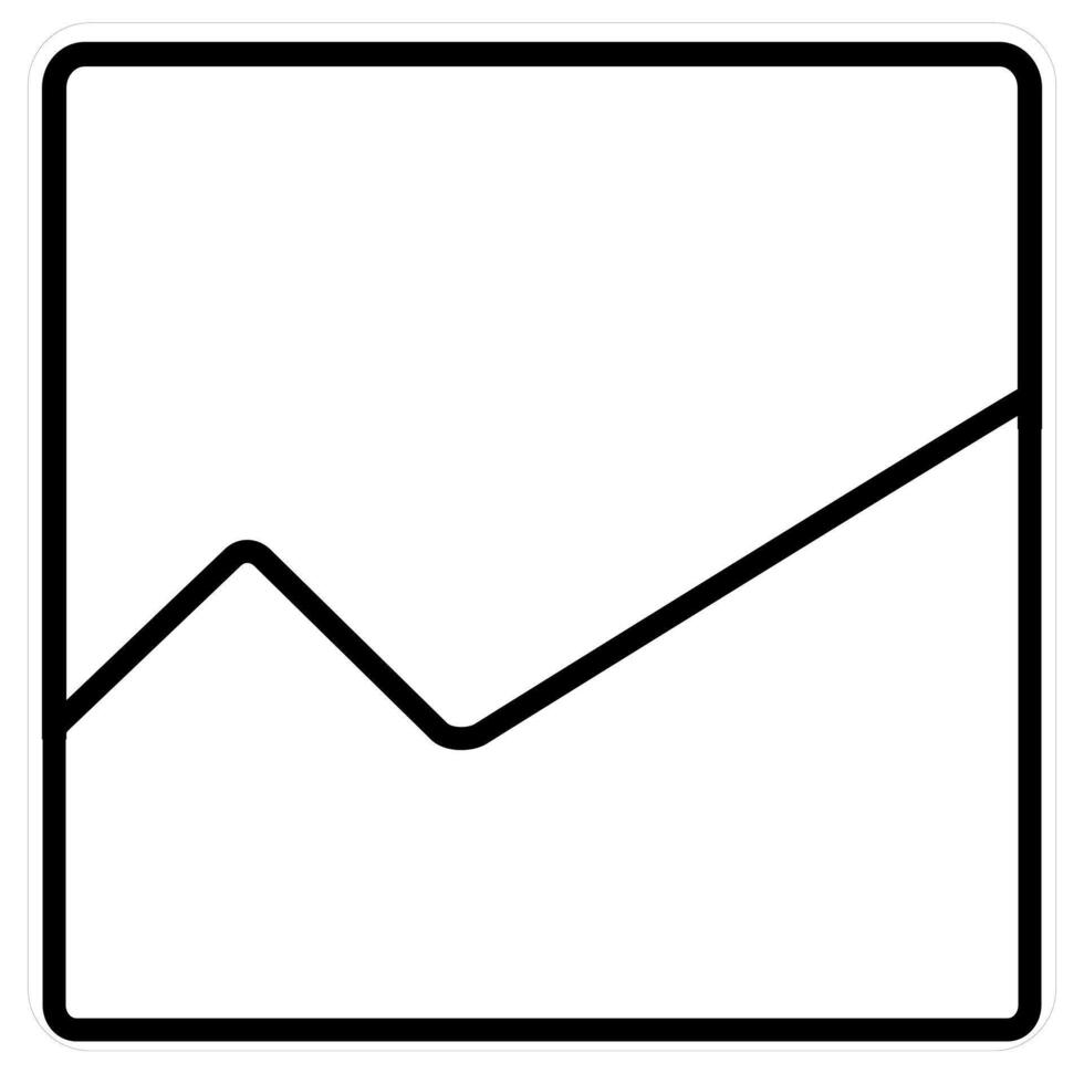 Sales and Chart icon concept in black line color vector
