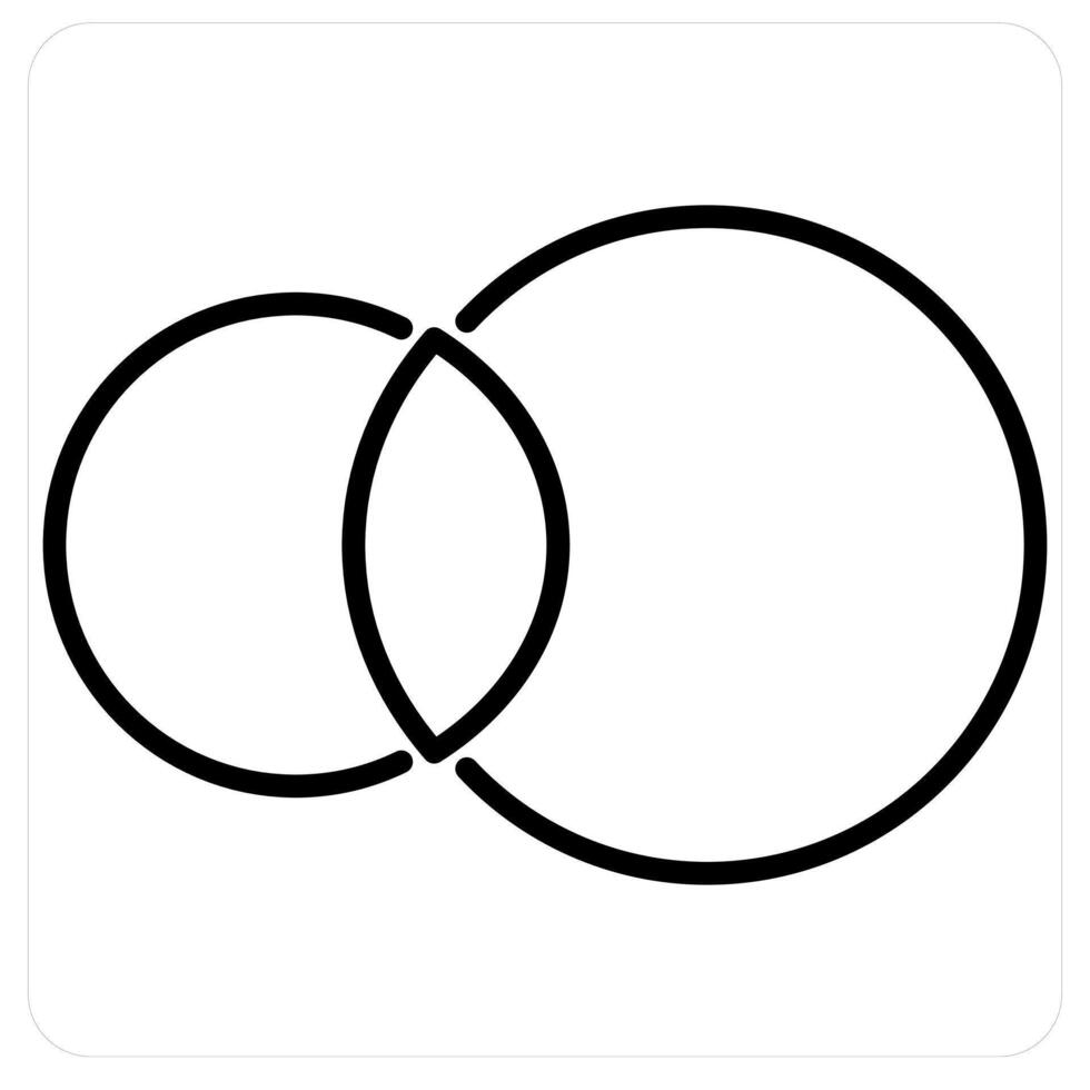 Infographic Circles and diagram icon concept in black line color vector