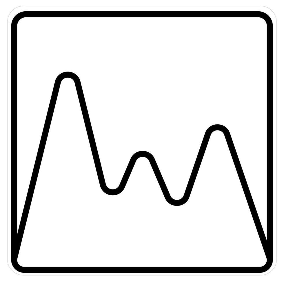 Financial Diagram and diagram icon concept in black line color vector
