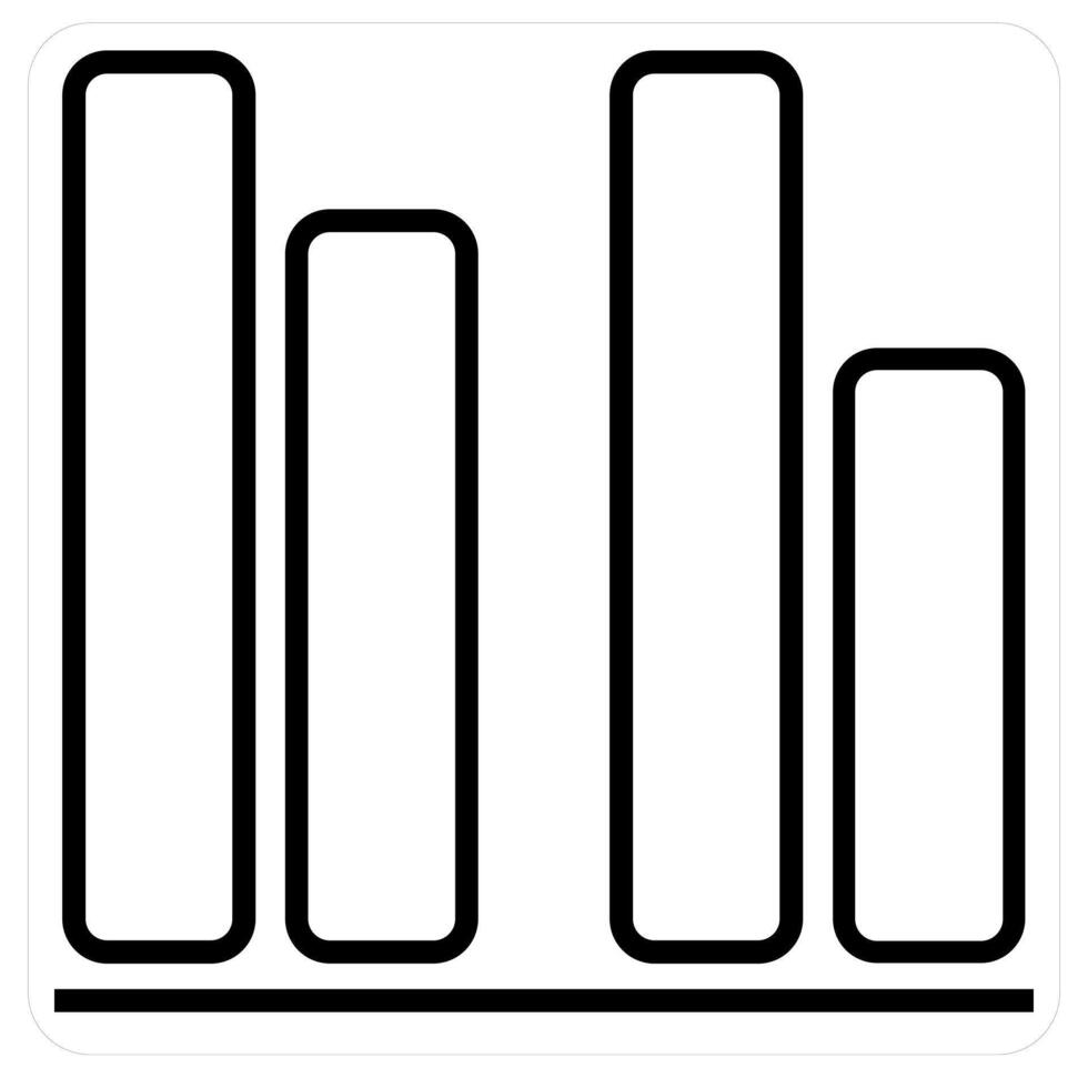 Organization Report and chart icon concept in black line color vector