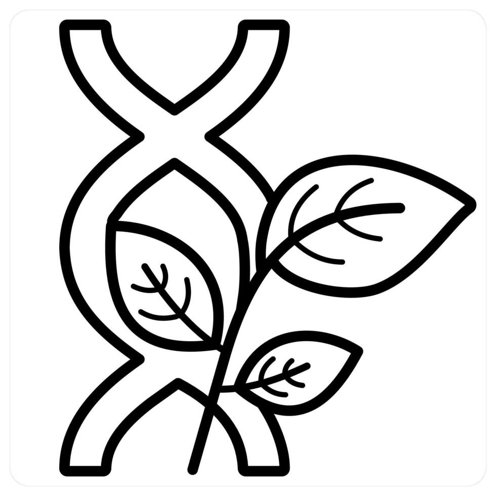 Bio icon concept in black line color vector