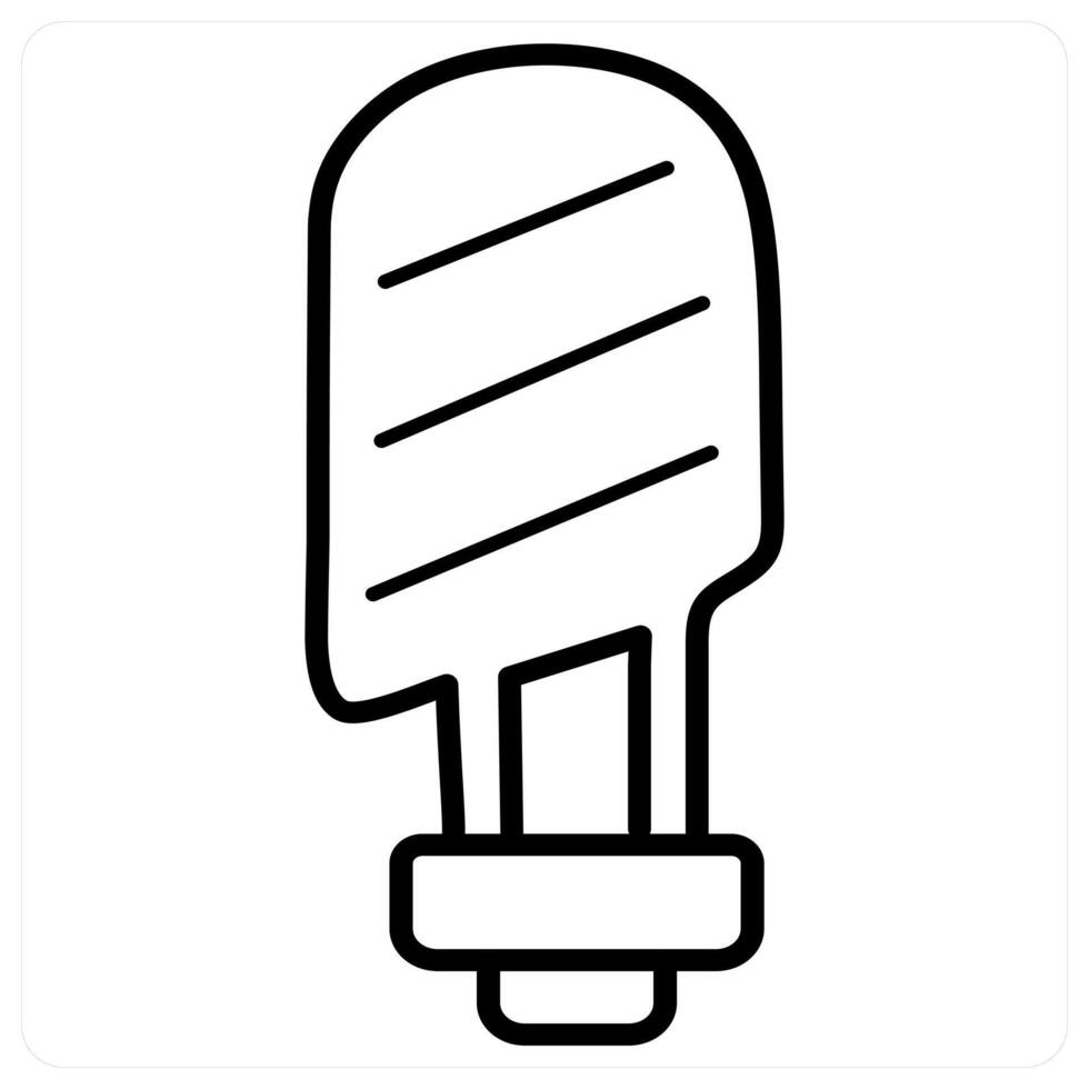 Energy Light and bulb icon concept in black line color vector