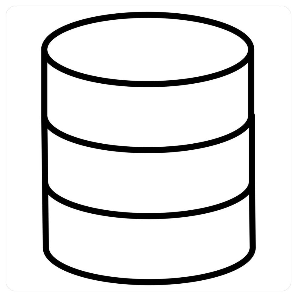 Server icon concept in black line color vector