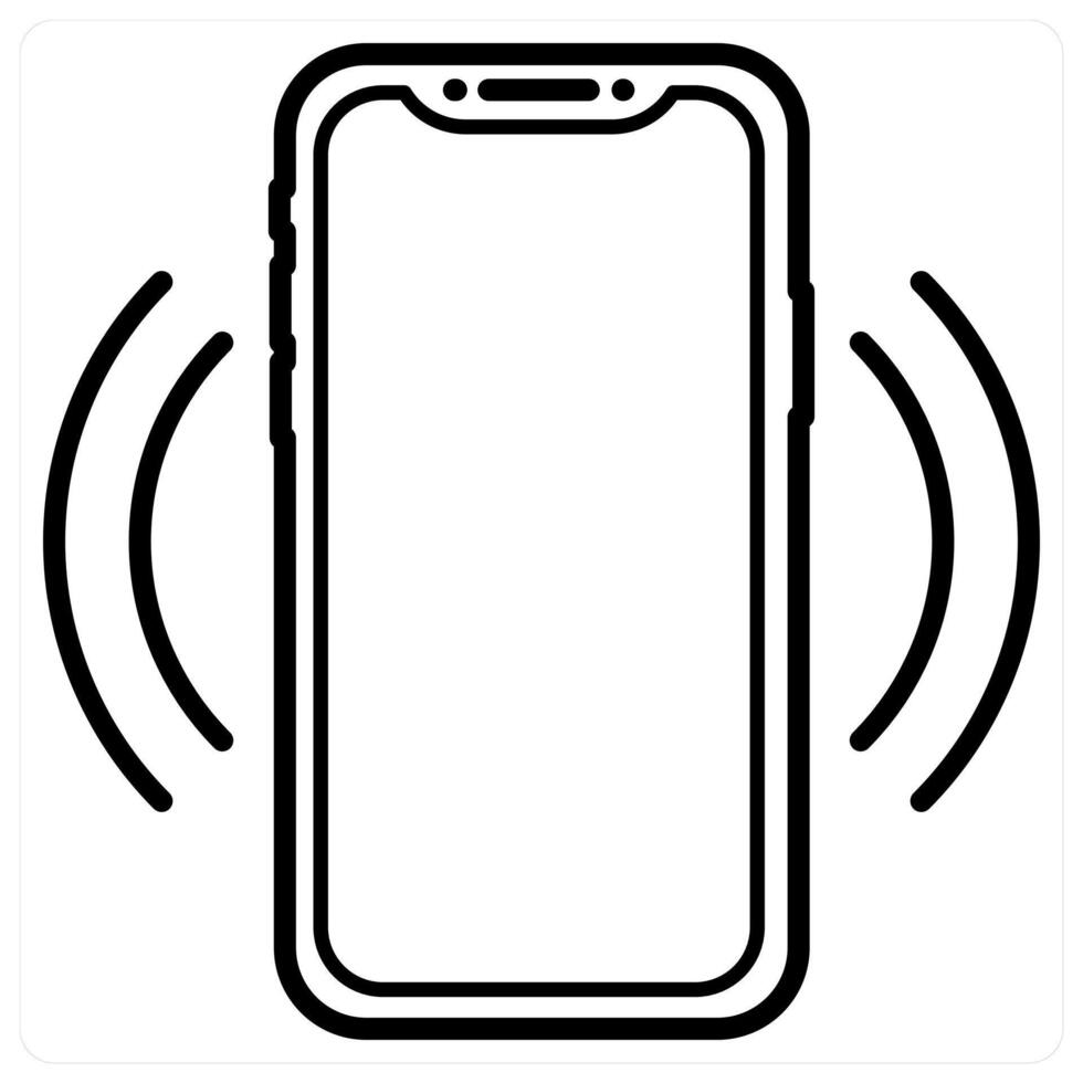 Mobile Network icon concept in black line color vector