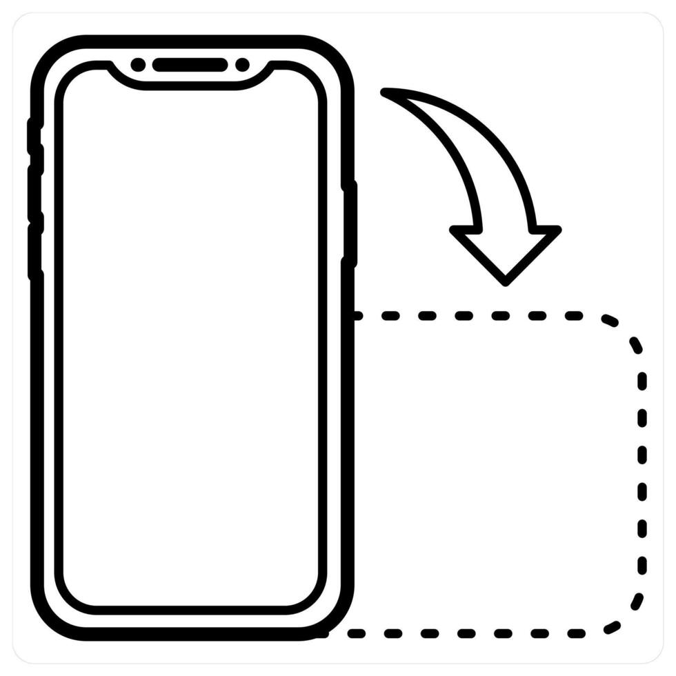 Portrait icon concept in black line color vector