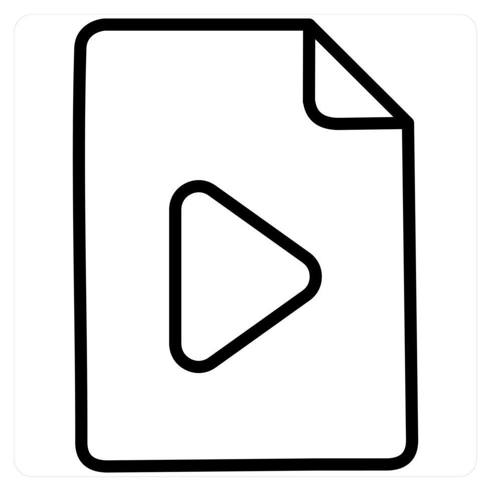 icon conceptin black line color vector
