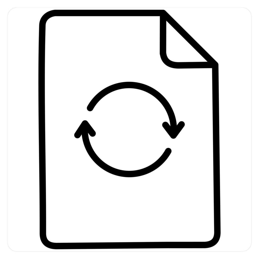 Update icon conceptin black line color vector