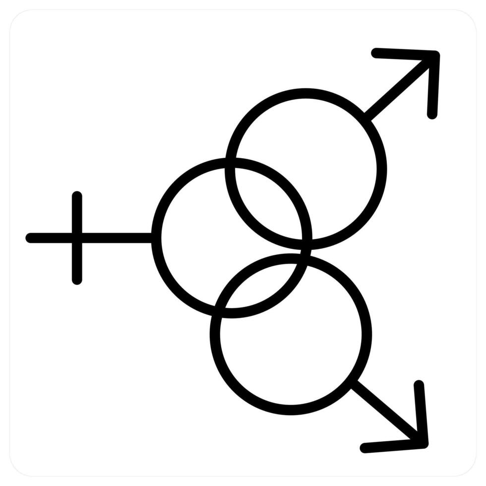 male and boy concept icon in black line color vector