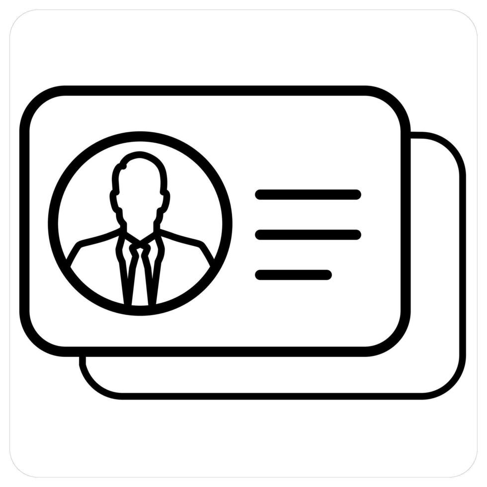 Human Database icon concept in black line color vector