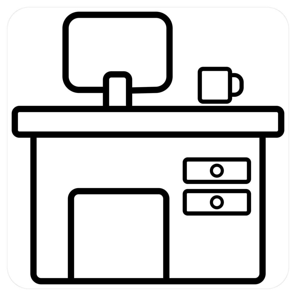 Personal insurance icon concept in black line color vector
