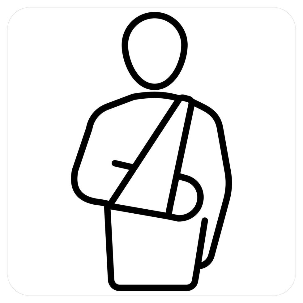 Insurance Cover icon in black line color vector