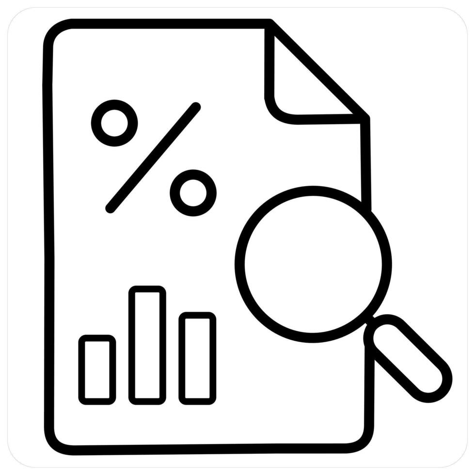 Credit History icon concept in black line color vector