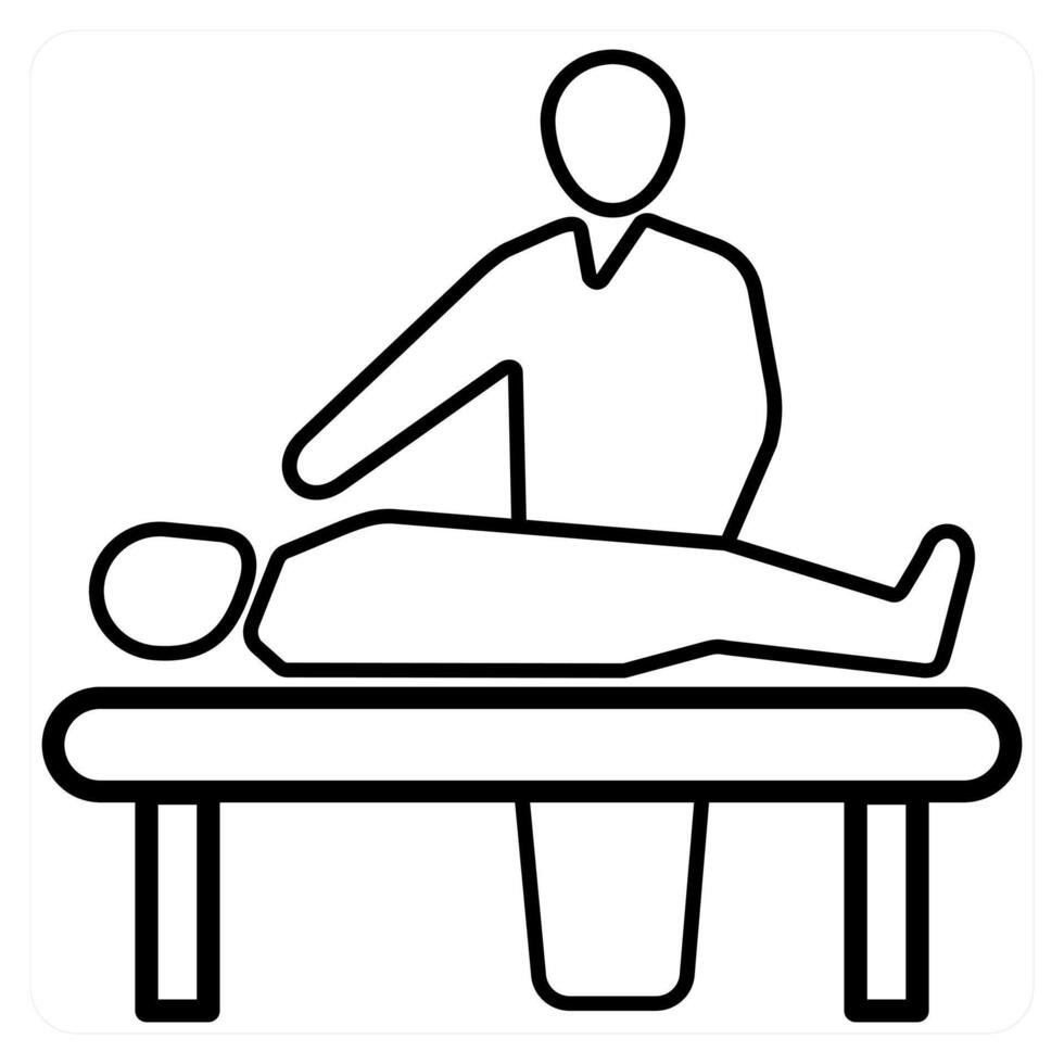 Patient Visitor icon concept in black line color vector