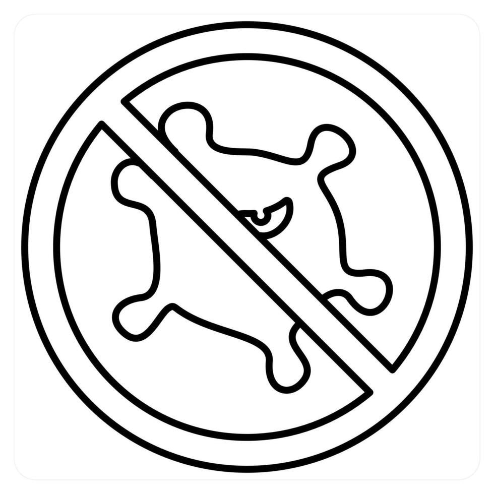 Safety icon concept in black line color vector
