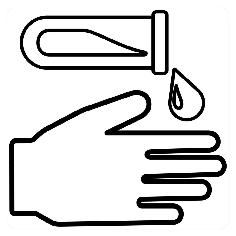 Alert icon concept in black line color vector