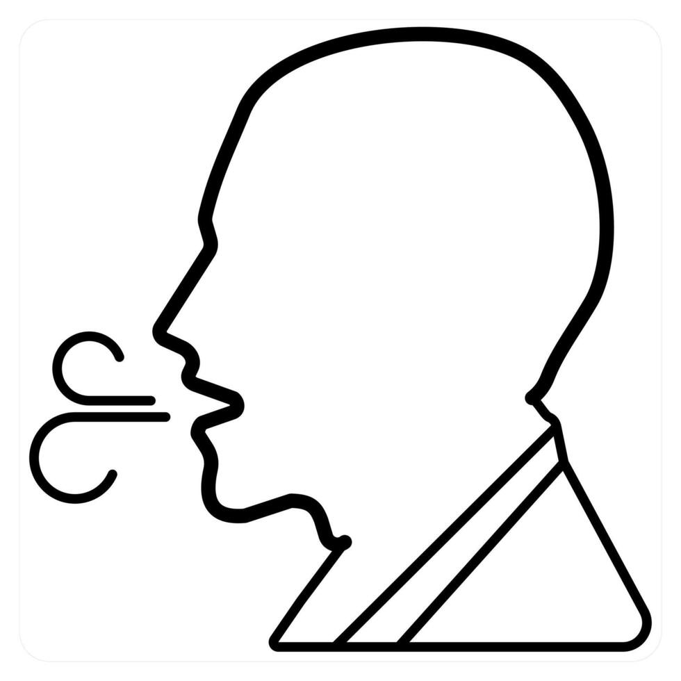Extremen Fatigue icon concept in black line color vector