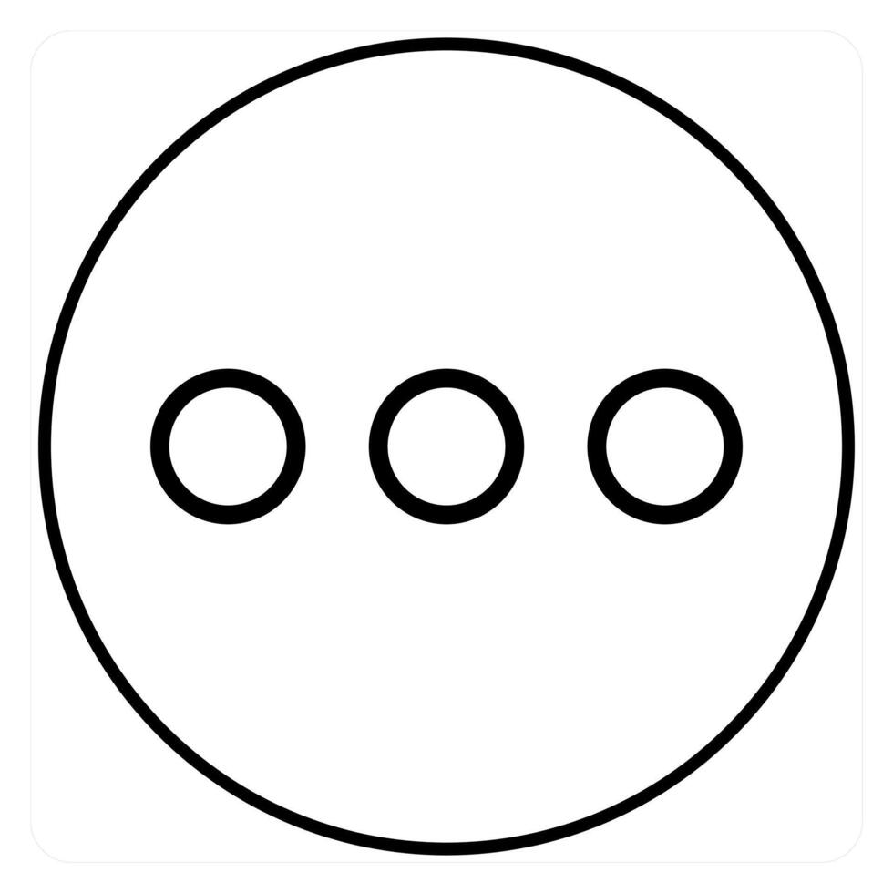 Menu icon concept in black line color vector