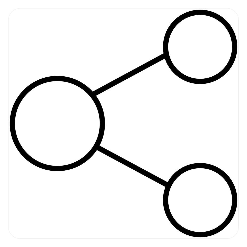 Share and transfer icon concept in black line color vector