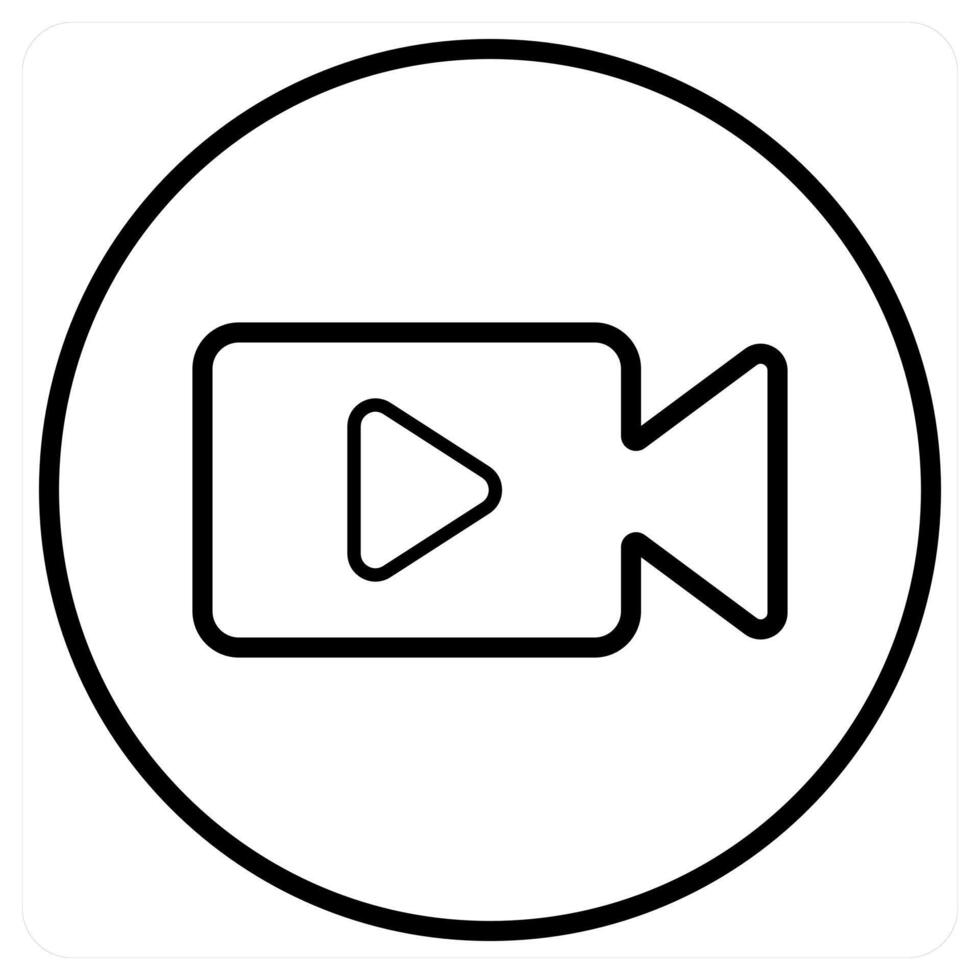 Call in black line color vector