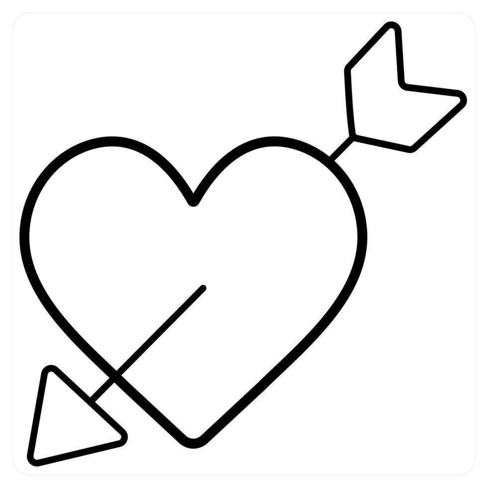 Favourite search icon concept in black line color vector