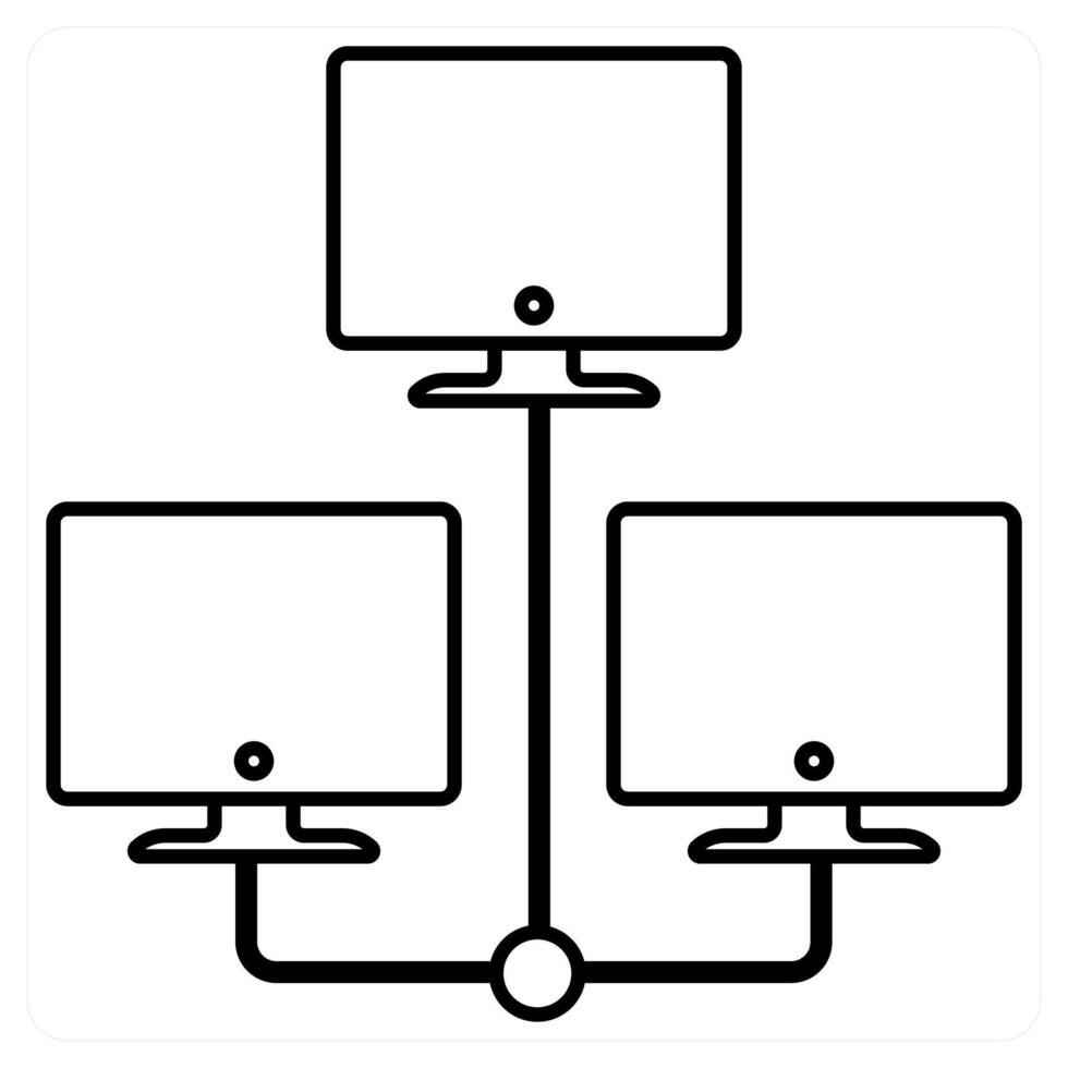 Refresh message icon concept in black line color vector