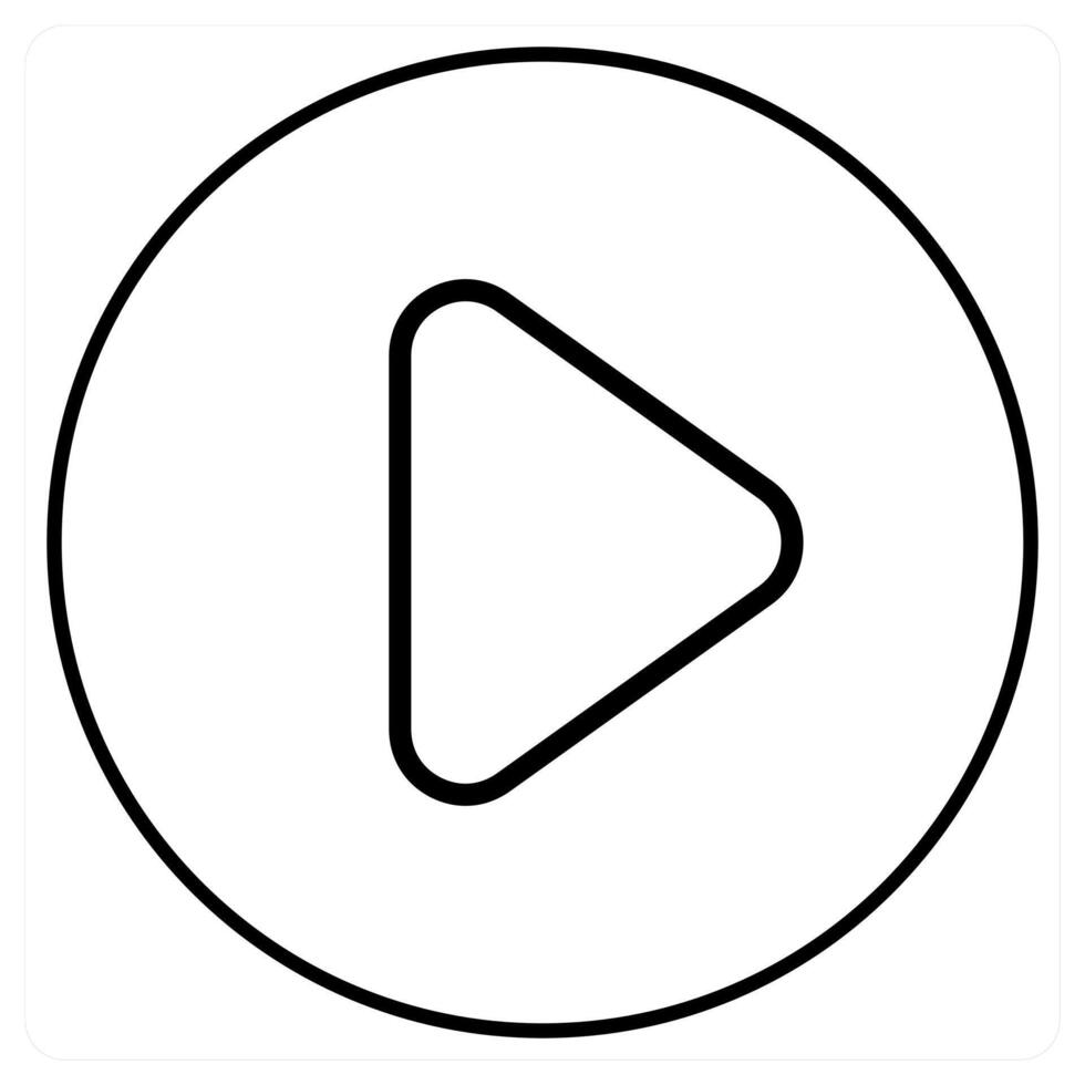player icon concept in black line color vector