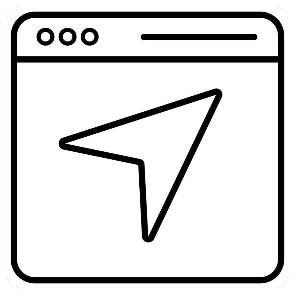 Send icon concept in black line color vector