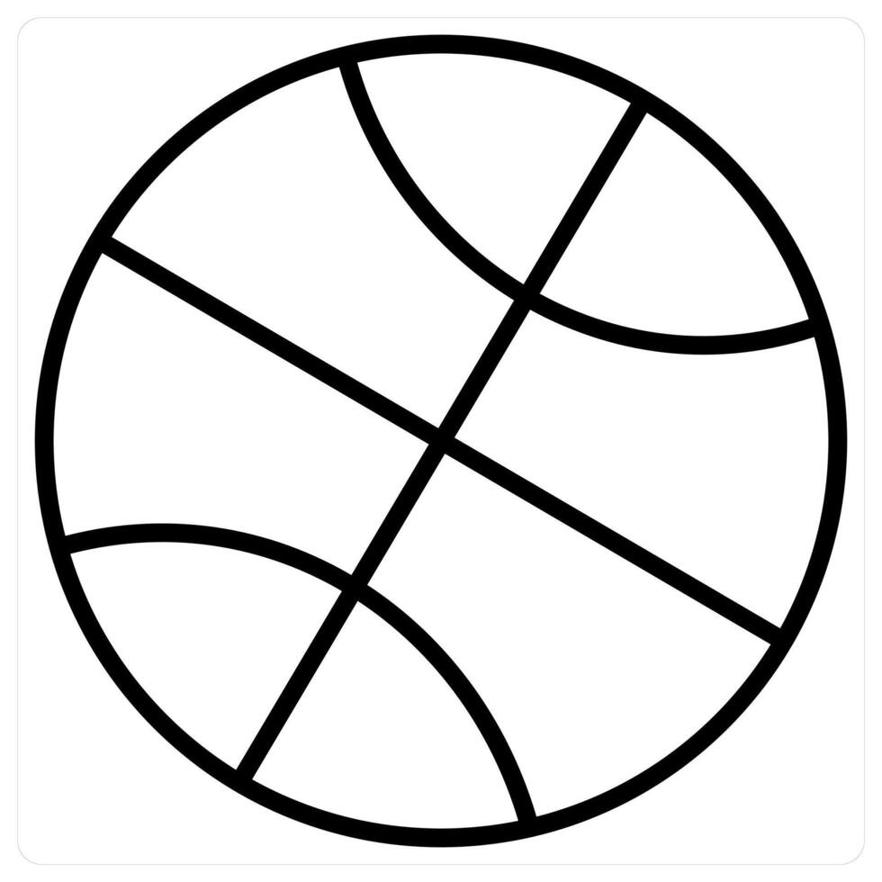 Football icon concept in black line color vector