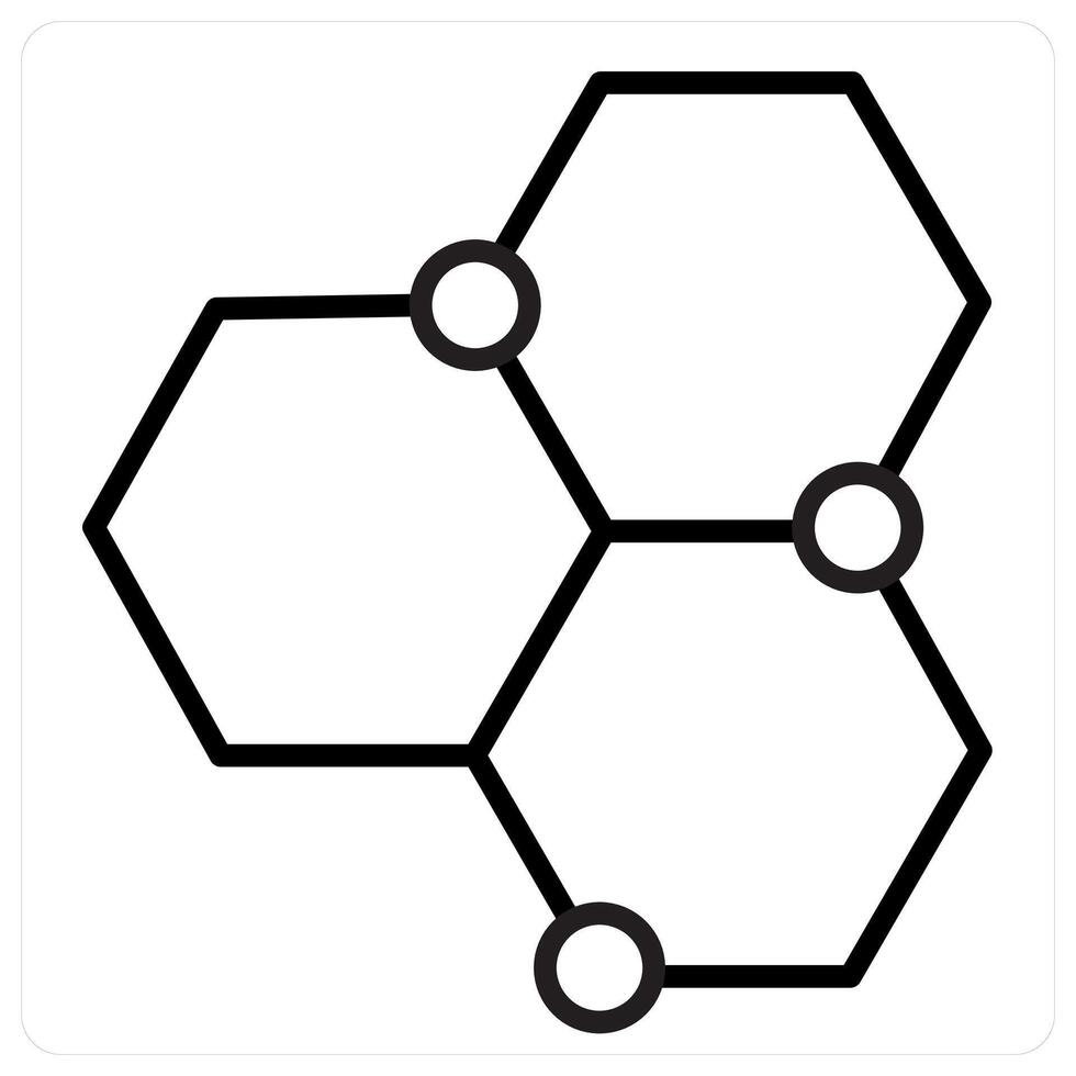Chemistry and analysis in black line color vector