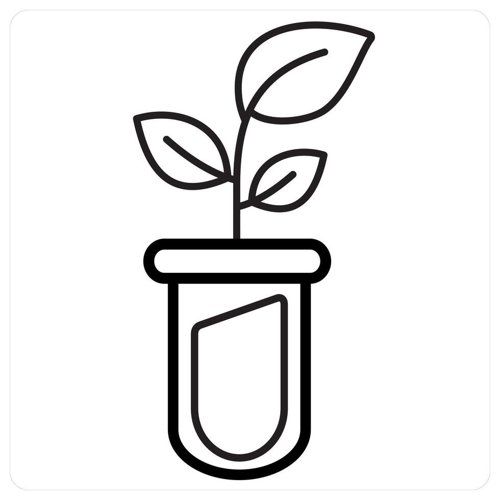 Ecology and nature concept in black line color vector