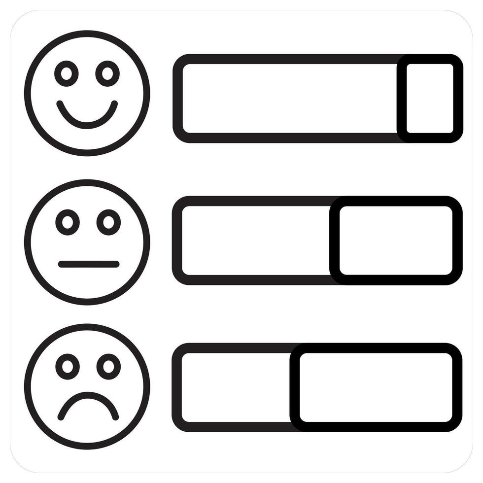 Customer Feedback icon concept in black line color vector