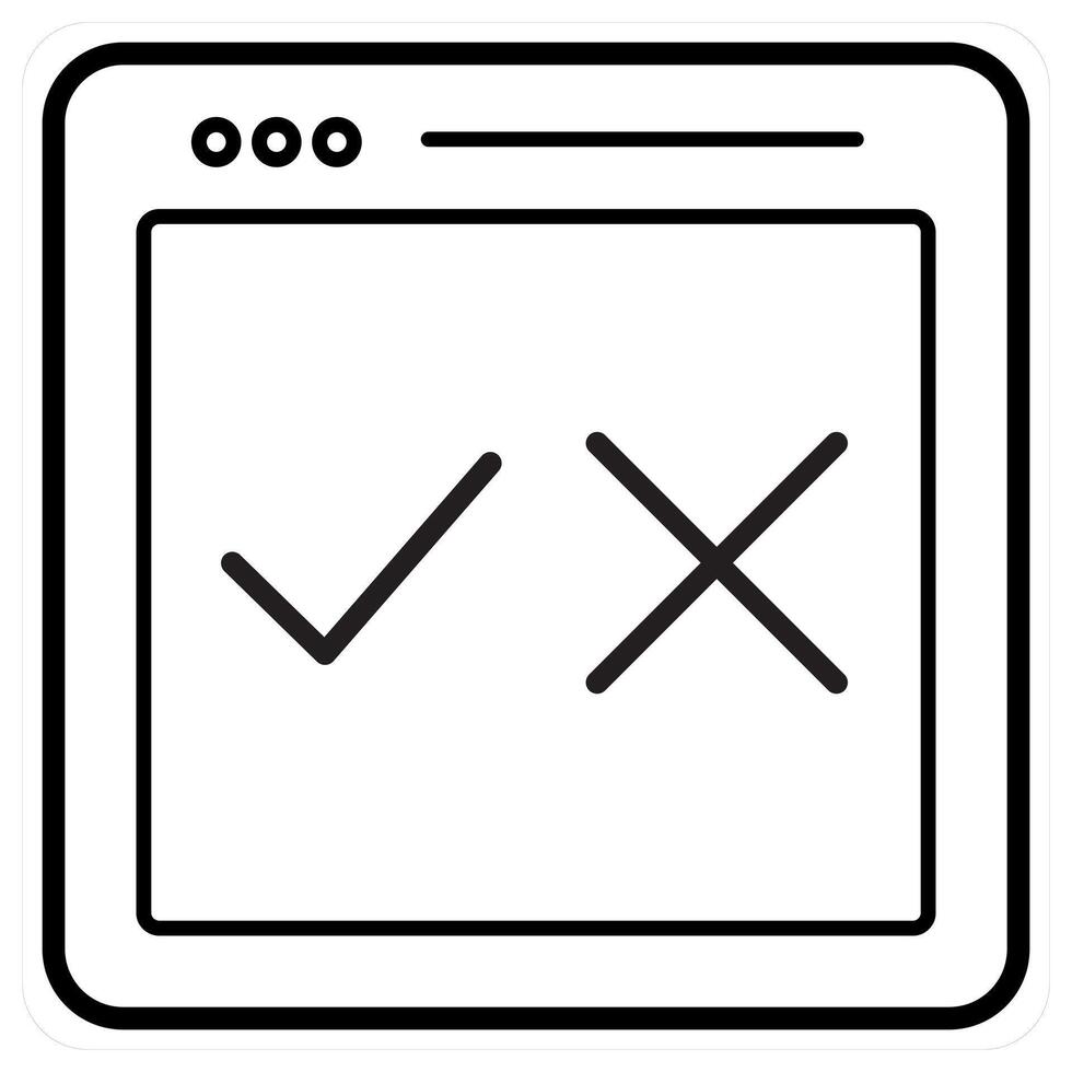 Online Adminsitrator icon in black line color vector