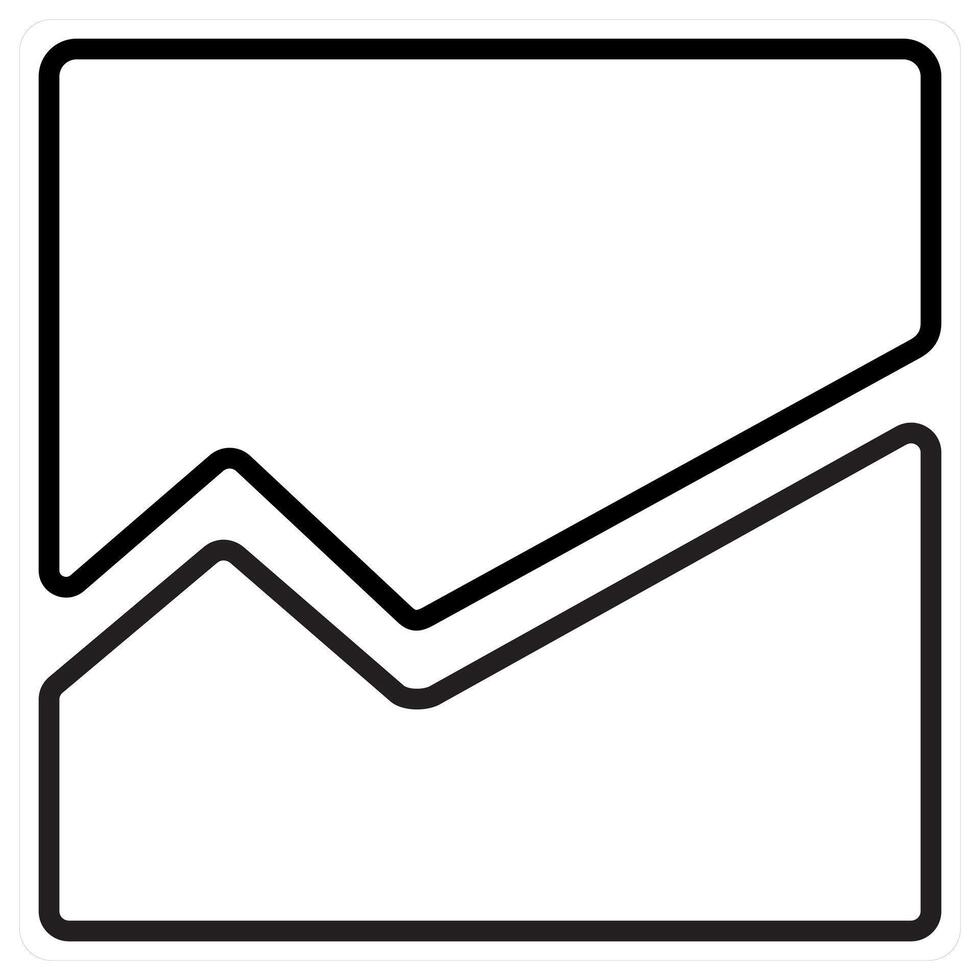 Statistics concept in black line color vector